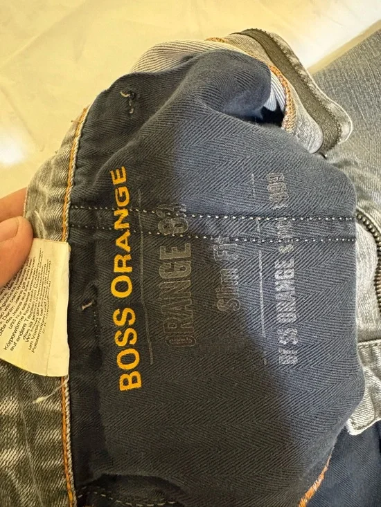 Hugo Boss BOSS Gray Denim Jeans Men’s 36x36 Slim Straight Washed Designer Pants - Picture 10 of 13